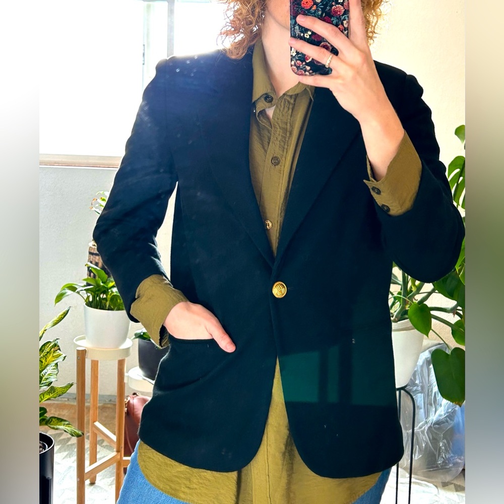 100% wool Black Blazer